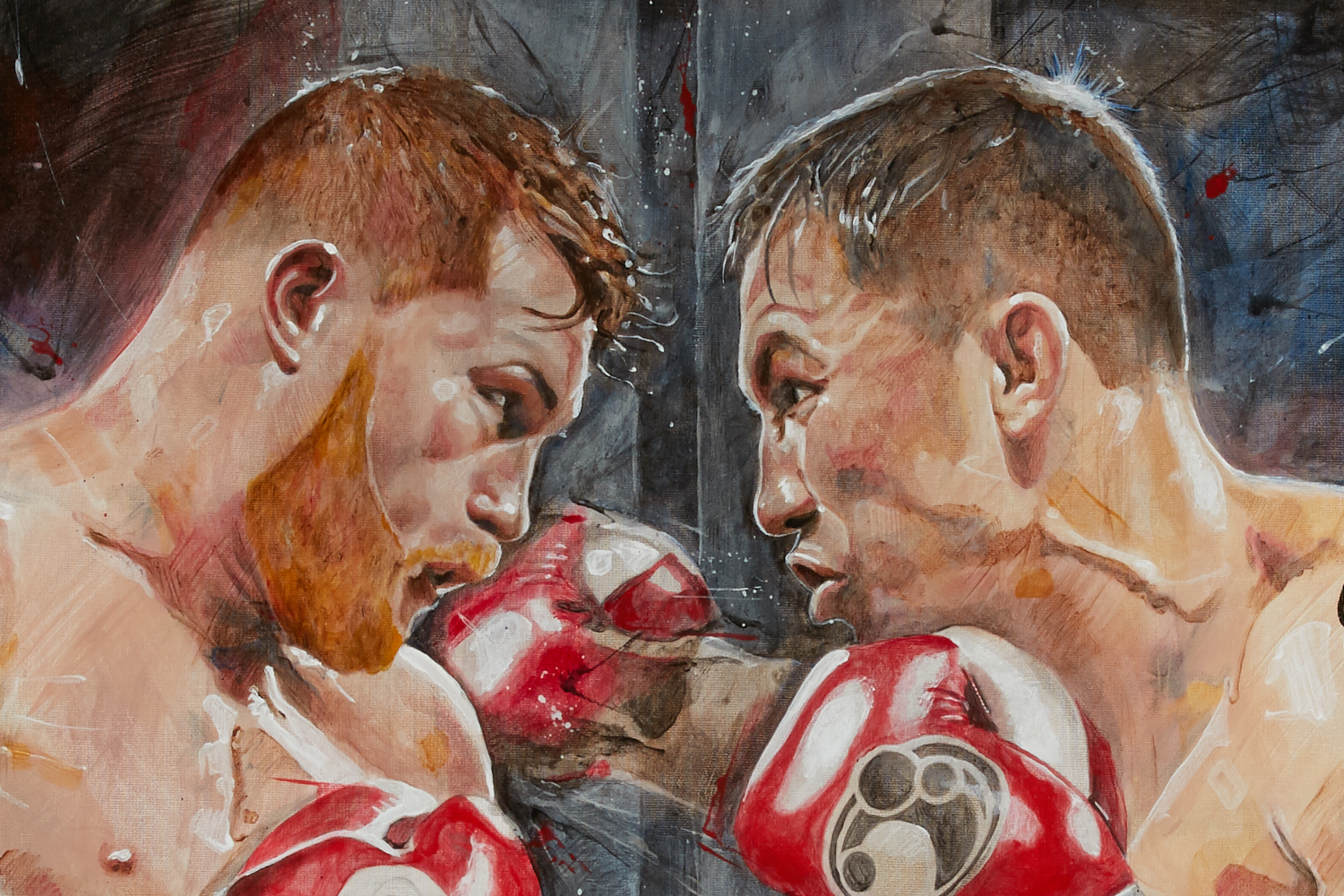  HYYNN Canelo Alvarez Vs GGG 2 Fight Boxing Canvas Art